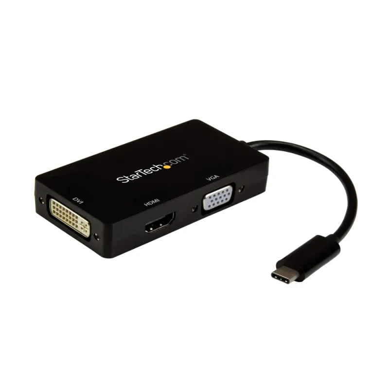 Mini Adaptador Grafico Externo StarTech.com - USB C - HDMI - DVI - VGA - CDPVGDVHDBP