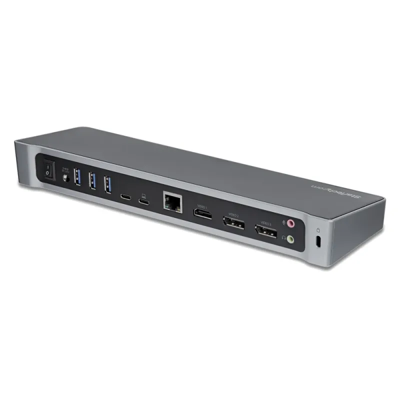 Base de conexión StarTech.com USB C - para Notebook/Tableta/PC -  6 USB - 6 USB 3.0 - RJ-45 - HDMI - DisplayPort - DK30CH2DEP