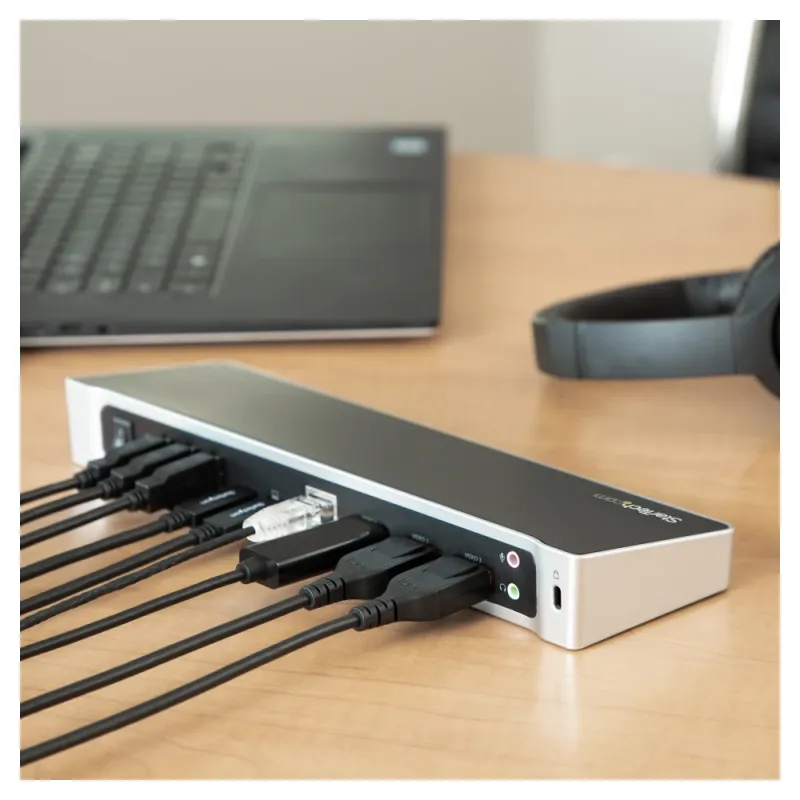Docking Station StarTech.com DK30CH2DPPD - para Laptop - USB-C - 4k - para 3 Pantallas - DK30CH2DPPD