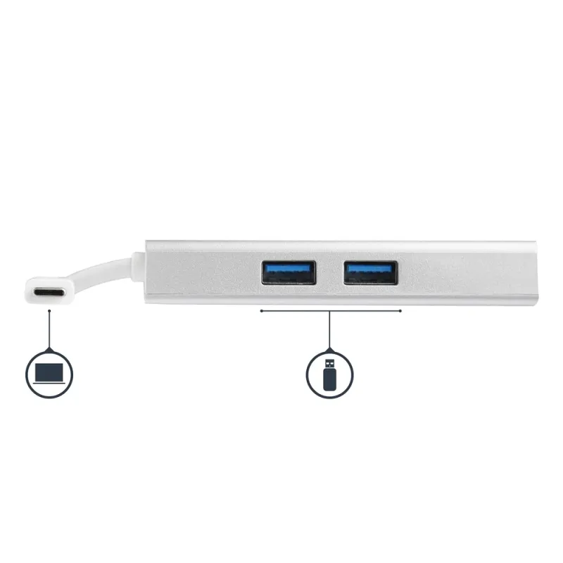 HUB USB StarTech.com - USB-C a HDMI / RJ-45 / 2 USB-A - DKT30CHPDW