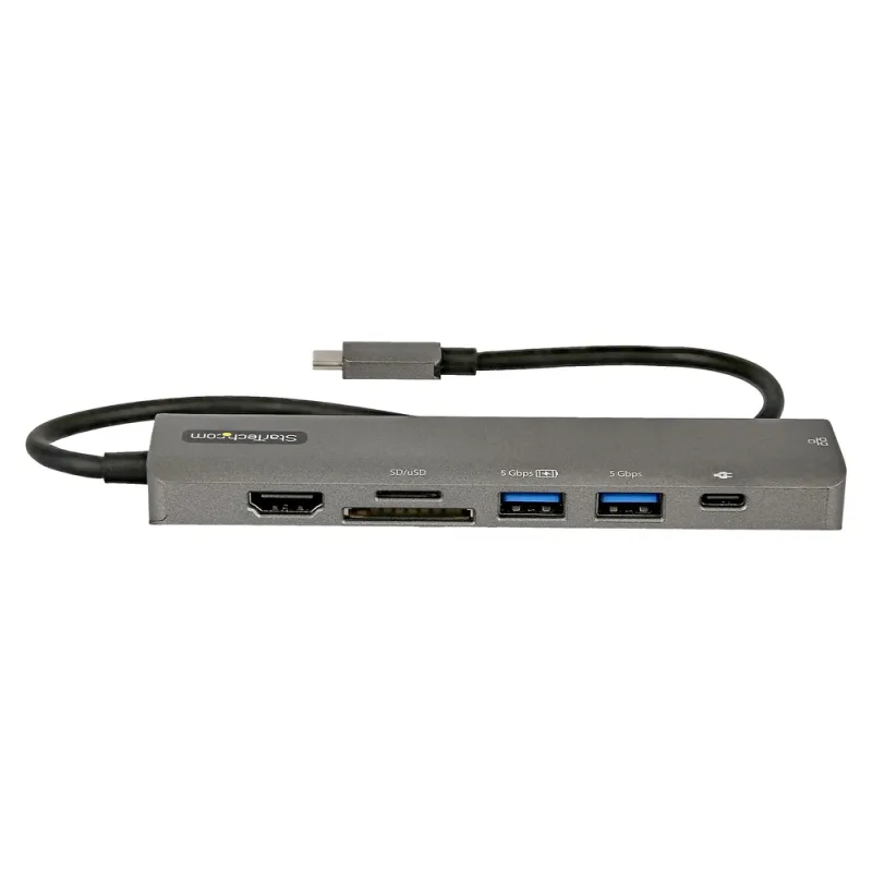 Docking Station StarTech.com DKT30CHSDPD1 - USB C - HDMI/ Lector de Tarjetas/ 2x USB 3.0/ Ethernet - Cable 30cm - DKT30CHSDPD1