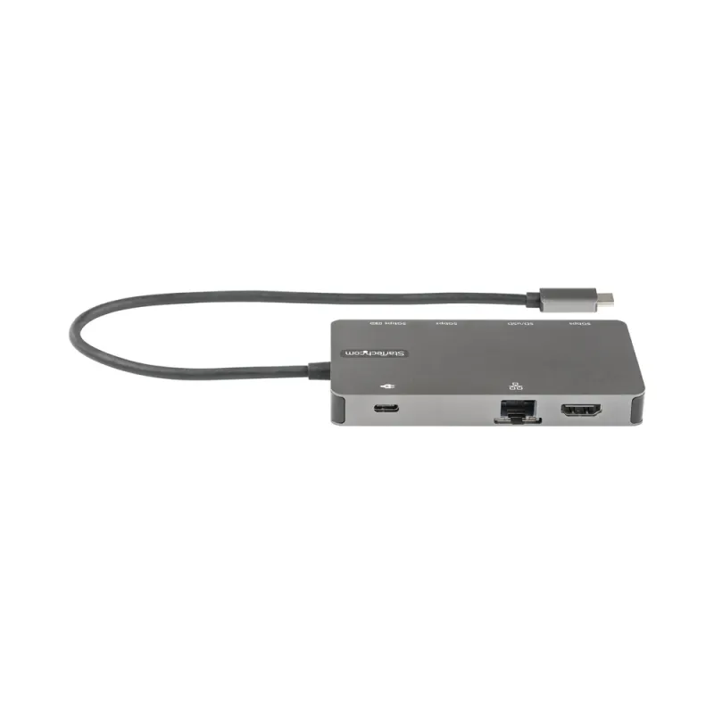 Adaptador Multipuertos StarTech.com - USB-C a HDMI/ VGA/ USB 3.0/ PD 100W - 30cm - DKT30CHVSDPD
