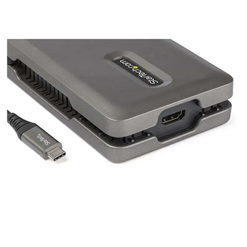 Adaptador StarTech.com DKT31CSDHPD3 - USB-C a HDMI/ 2x USB/ Lector SD/ PD 100W - Cable 25cm - DKT31CSDHPD3