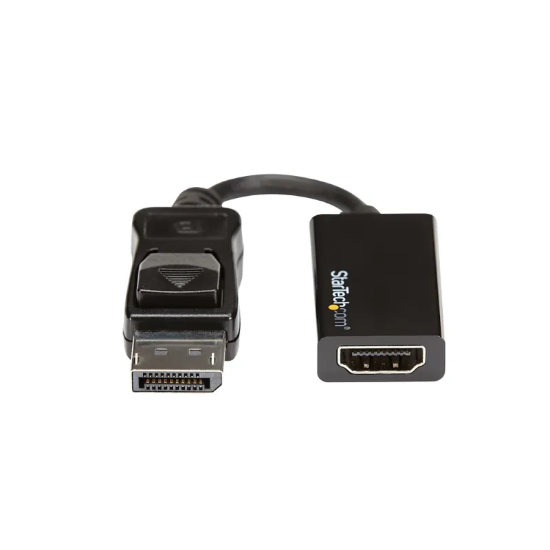 Adaptador de Vídeo StarTech.com - DisplayPort a HDMI - 4K - 60Hz - Negro - DP2HD4K60S