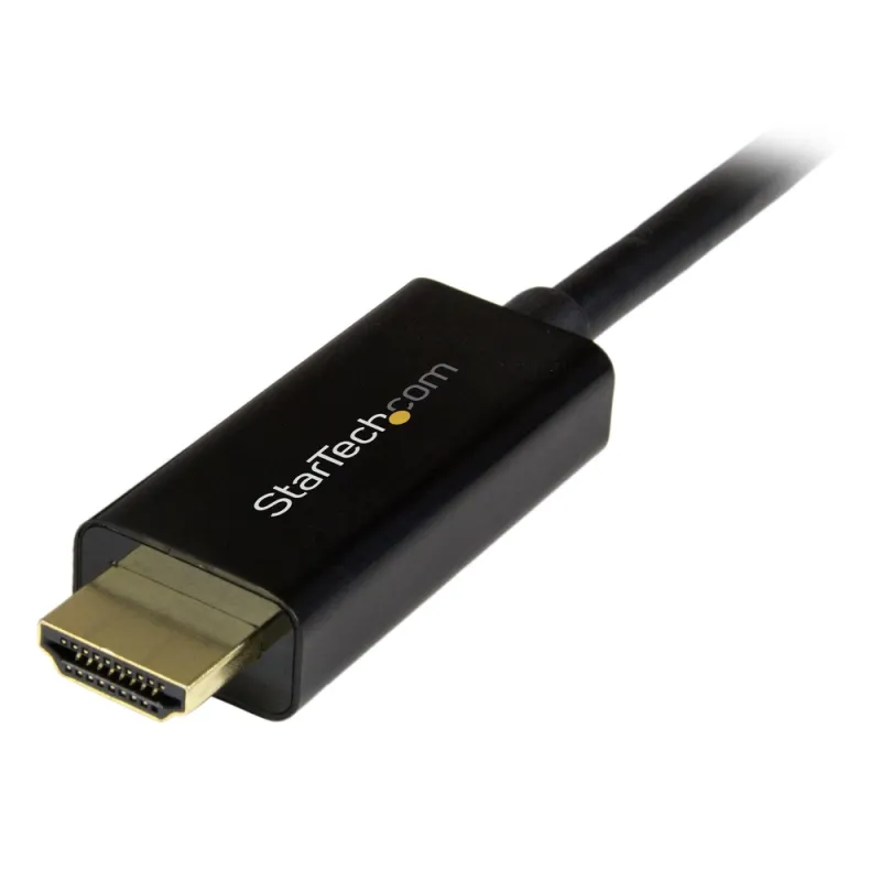 Cable Adaptador de Vídeo StarTech.com - DisplayPort a HDMI - 2m - Ultra HD 4K - Negro - DP2HDMM2MB