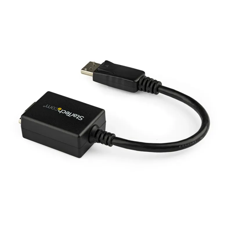 Convertidor StarTech.com DP2VGA2 - DisplayPort Macho a VGA Hembra - Negro - DP2VGA2