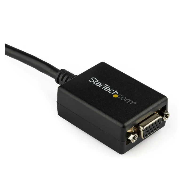 Convertidor StarTech.com DP2VGA2 - DisplayPort Macho a VGA Hembra - Negro - DP2VGA2