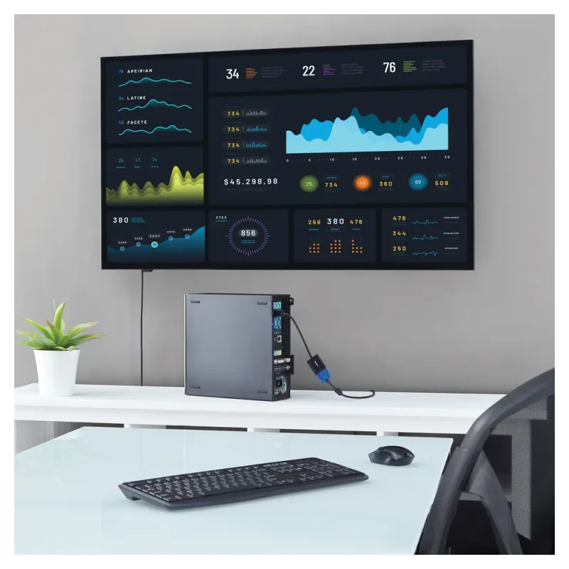 Convertidor de Vídeo StarTech.com - DisplayPort 1.2 a VGA - 1920x1200 - Negro - DP2VGA3