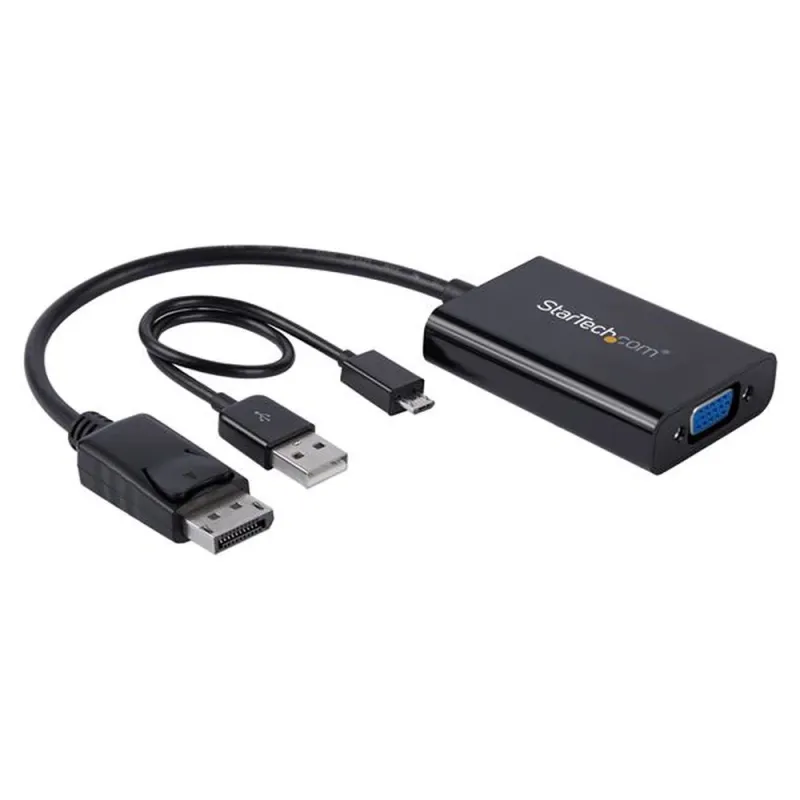 Convertidor de Video StarTech.com DP2VGAA - Conecta DisplayPort a VGA con Audio - DP2VGAA