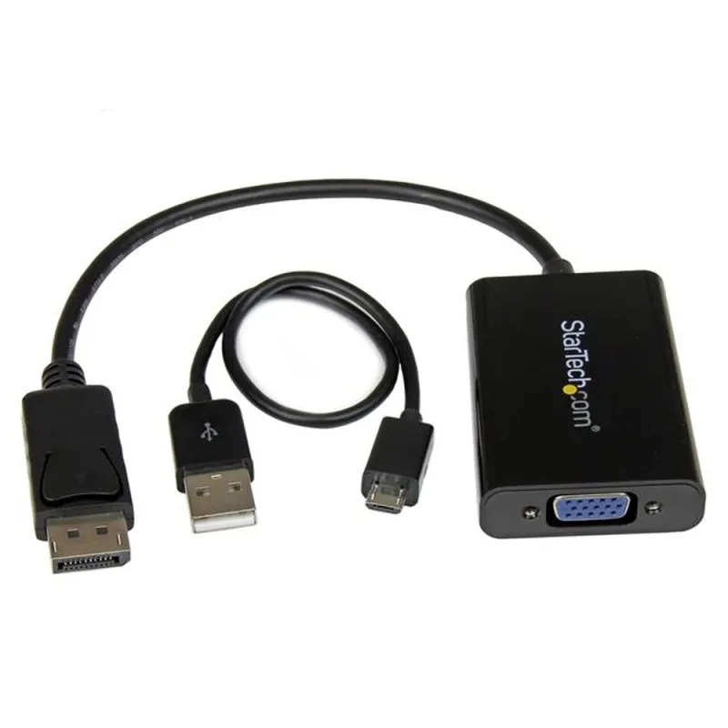 Convertidor de Video StarTech.com DP2VGAA - Conecta DisplayPort a VGA con Audio - DP2VGAA