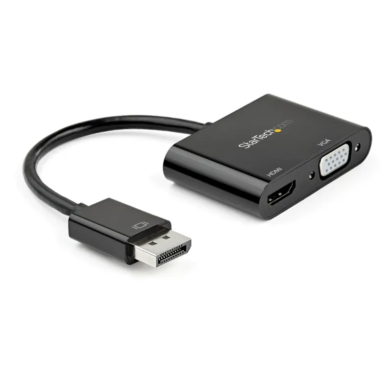 Adaptador StarTech.com - DisplayPort a HDMI/VGA - Macho/Hembra - para Windows/Mac - DP2VGAHD20