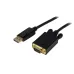 Cable Adaptador de Vídeo StarTech.com - Conecta DisplayPort a VGA - 1.8m - Activo - Negro - DP2VGAMM6B