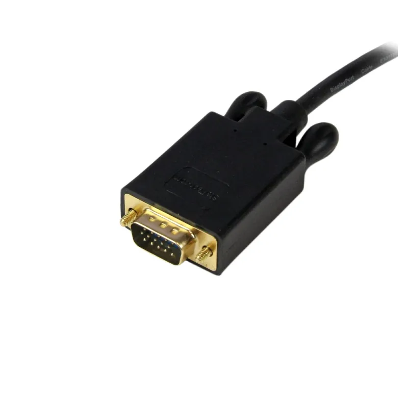 Cable Adaptador de Vídeo StarTech.com - Conecta DisplayPort a VGA - 1.8m - Activo - Negro - DP2VGAMM6B