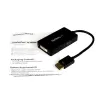 Convertidor de Video StarTech.com - DisplayPort a VGA/ DVI/ HDMI - 1080p - 1920x1200 - DP2VGDVHD