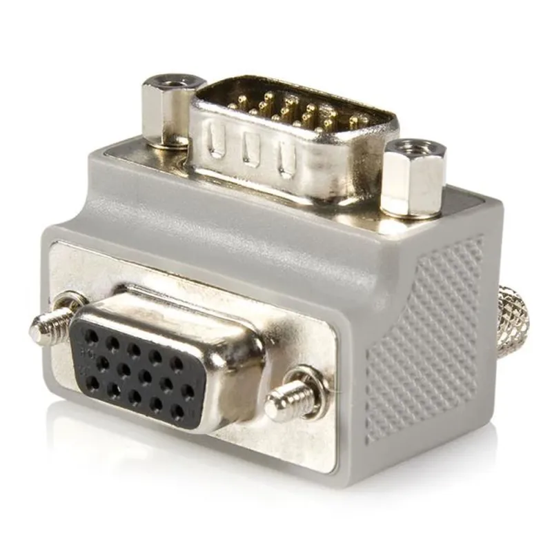 Adaptador StarTech.com - VGA - Acodado a la Derecha - Macho a Hembra - GC1515MFRA2