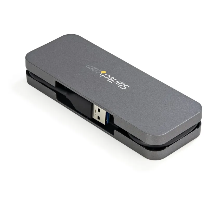 HUB USB 3.0 StarTech.com HB30AM4AB - 4 USB-A - Negro/Gris - HB30AM4AB