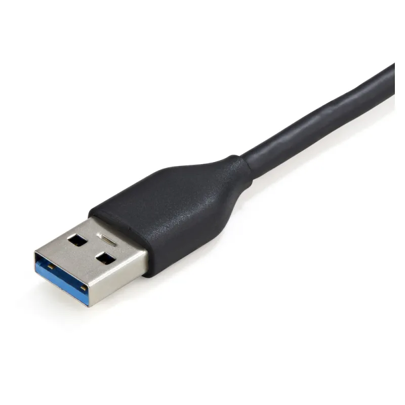 HUB USB 3.0 StarTech.com HB30AM4AB - 4 USB-A - Negro/Gris - HB30AM4AB