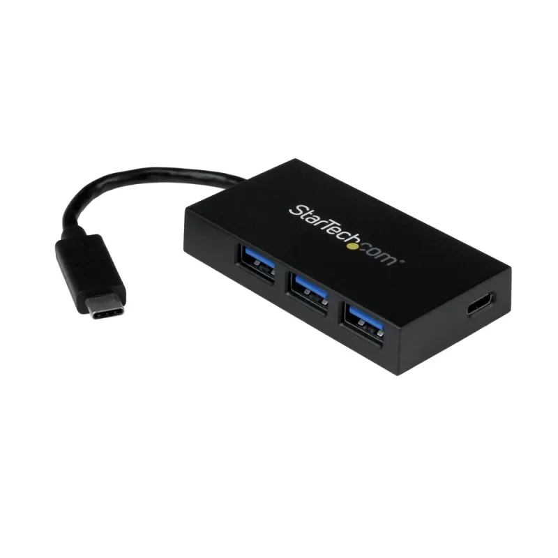 HUB USB StarTech.com - Conecta USB 3.0 - 4 Puertos - Negro - HB30C3A1CFB
