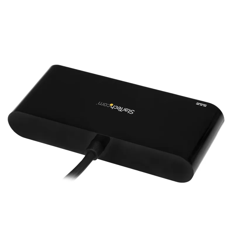 Hub USB StarTech.com HB30C3AGEPD - 3 Puertos USB tipo C - USB 3.0 - RJ-45 - Negro - HB30C3AGEPD