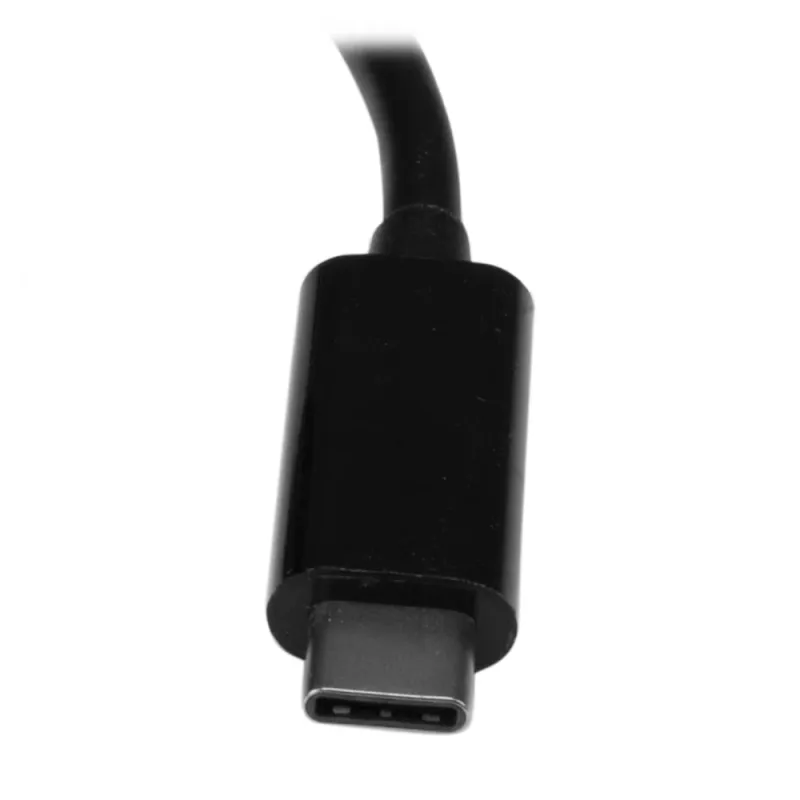 Hub USB StarTech.com HB30C3AGEPD - 3 Puertos USB tipo C - USB 3.0 - RJ-45 - Negro - HB30C3AGEPD