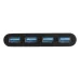 Hub StarTech.com HB30C4AB - USB 3.0 - USB-C A 4 Puertos USB A - Negro - HB30C4AB