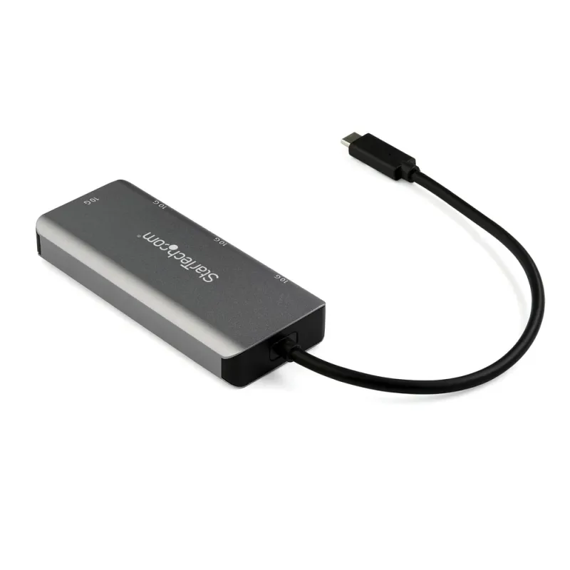 Adaptador HUB USB-C StarTech.com HB31C2A2CB - 2 USB 3.1 - 2 USB-C - 10Gbps - Negro/Gris - HB31C2A2CB