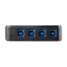 Switch StarTech.com HBS304A24A - USB 3.0 - 4x4 - Para Compartir Perifericos - HBS304A24A