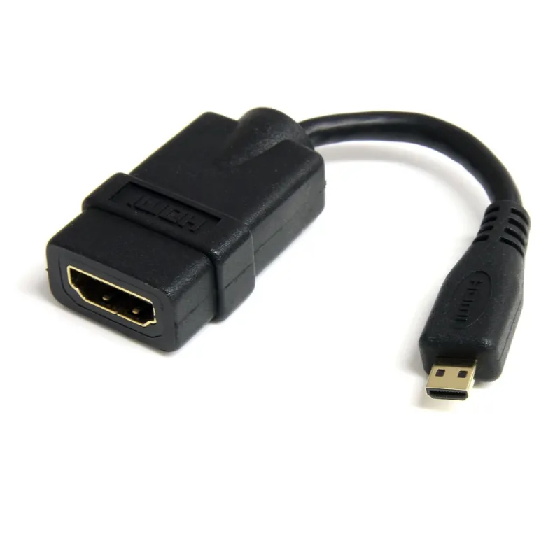 Cable Adaptador StarTech.com - HDMI de Alta Velocidad a Micro HDMI - Macho/Hembra - 12cm - HDADFM5IN