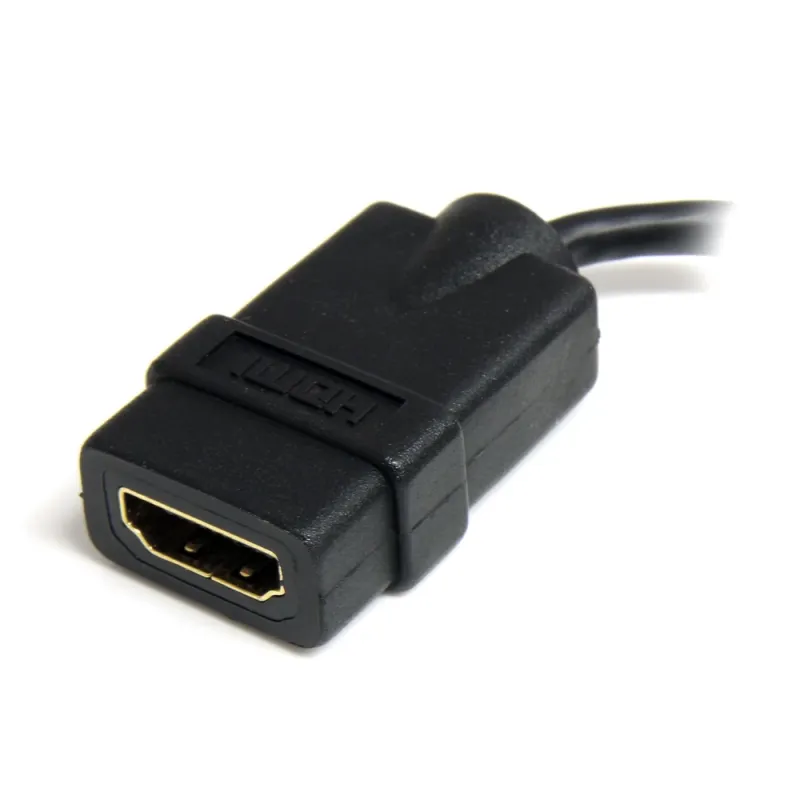 Cable Adaptador StarTech.com - HDMI de Alta Velocidad a Micro HDMI - Macho/Hembra - 12cm - HDADFM5IN
