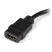 Adaptador de Video StarTech.com - HDMI Hembra a DVI-D Macho - 20cm - Negro - HDDVIFM8IN Adaptador de Video StarTech.com - HDMI Hembra a DVI-D Macho - 20cm - Negro - HDDVIFM8IN