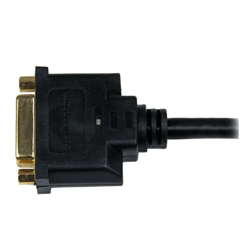 Adaptador StarTech.com - 20cm - HDMI a DVI - Cable Conversor de Vídeo - Negro - HDDVIMF8IN