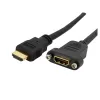 Cable StarTech.com - HDMI - 91cm - Panel Hembra a Macho - HDMIPNLFM3
