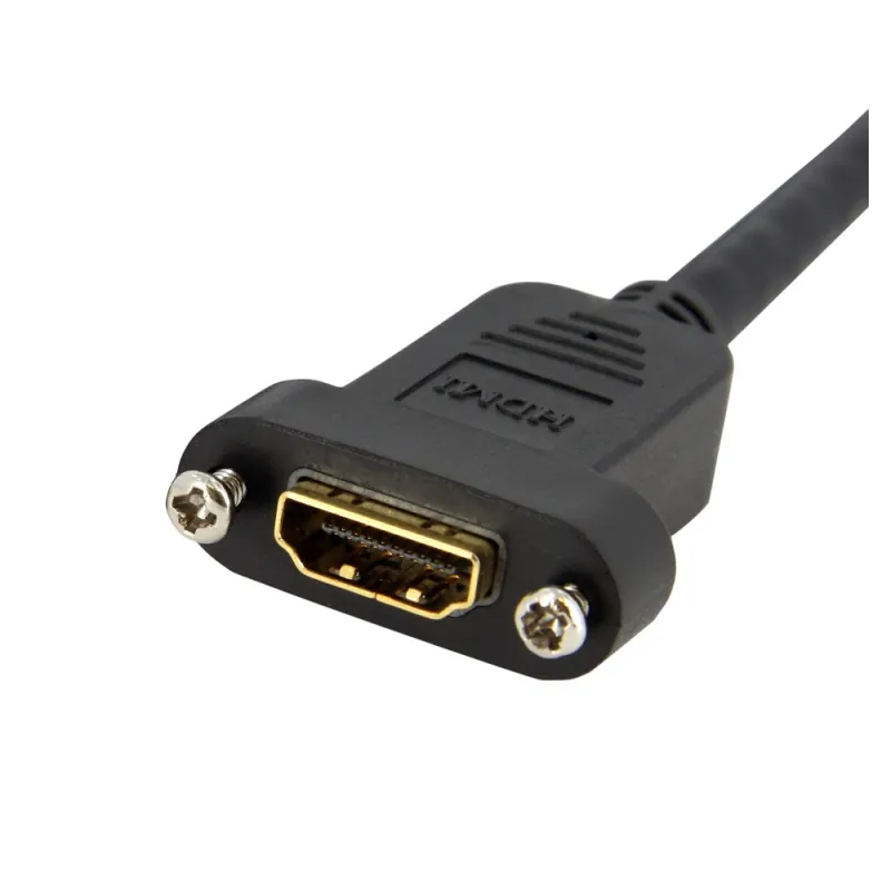 Cable StarTech.com - HDMI - 91cm - Panel Hembra a Macho - HDMIPNLFM3