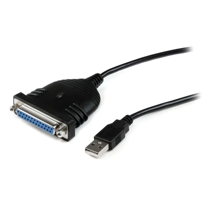 Cable Adaptador StarTech.com ICUSB1284D25 - USB a Paralelo DB25 - Para Impresora - 1.8m - ICUSB1284D25