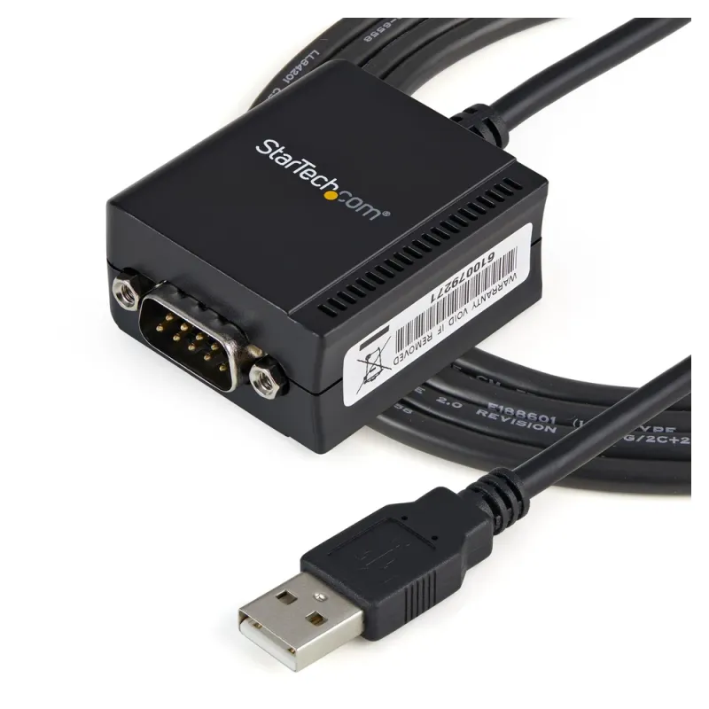 Cable Adaptador StarTech.com - USB a 1 Puerto RS232 - Retención COM - ICUSB2321F