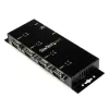Concentrador Adaptador StarTech.com - USB a Serial RS232 DB9 - 4 Puertos - Riel DIN Industrial - ICUSB2324I