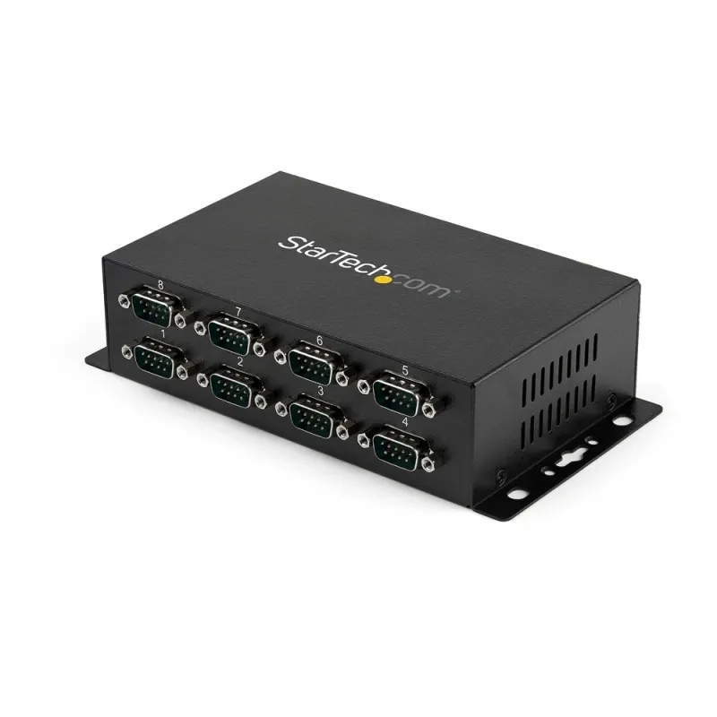 Concentrador StarTech.com Concentrador USB a 8 Puertos - Serie RS232 - Industrial - Montaje en Pared Riel DIN - ICUSB2328I