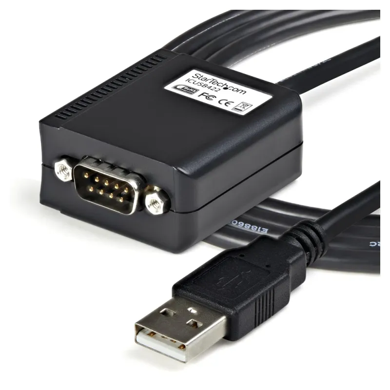Adaptador StarTech.com - USB a Serial RS422 y 485 DB9 - Retención COM - 1.8m - ICUSB422