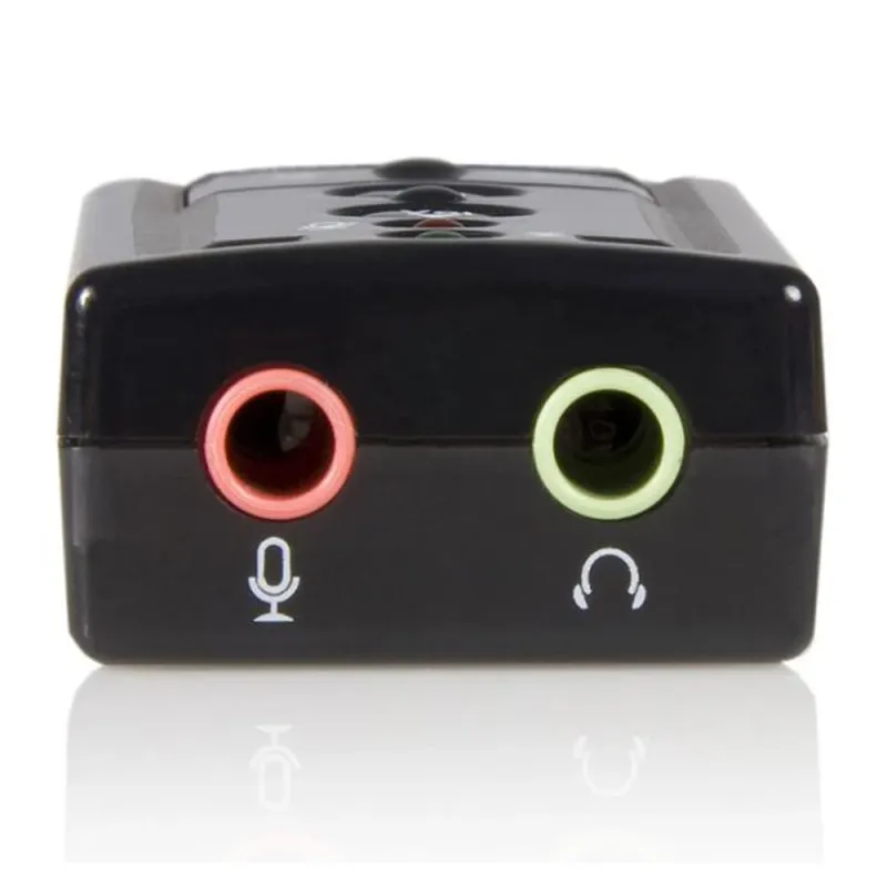 Adaptador de Tarjeta de Sonido StarTech.com - USB a Audio Estéreo 7.1 - Botones de control de volumen - ICUSBAUDIO7
