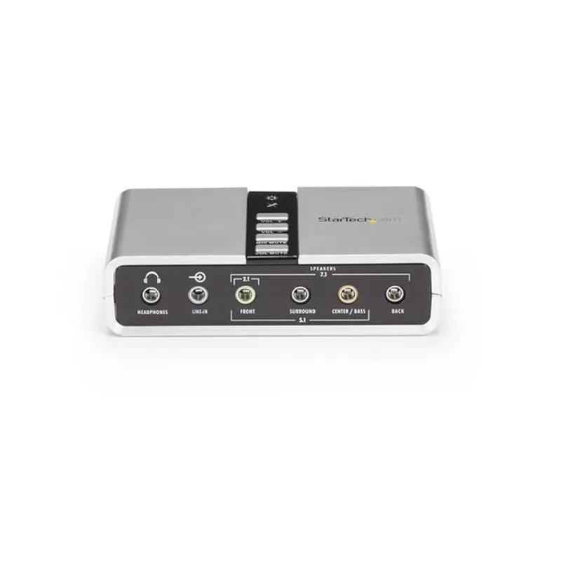 Tarjeta de Sonido StarTech.com - USB - Salidas de Audio 7.1 - Entrada S/PDIF Óptica - ICUSBAUDIO7D