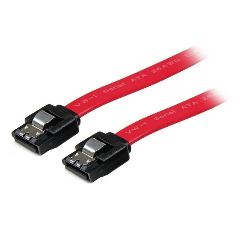 Cable SATA StarTech.com - 7 Pines - 20cm - Cierre de Seguridad - Rojo - LSATA8