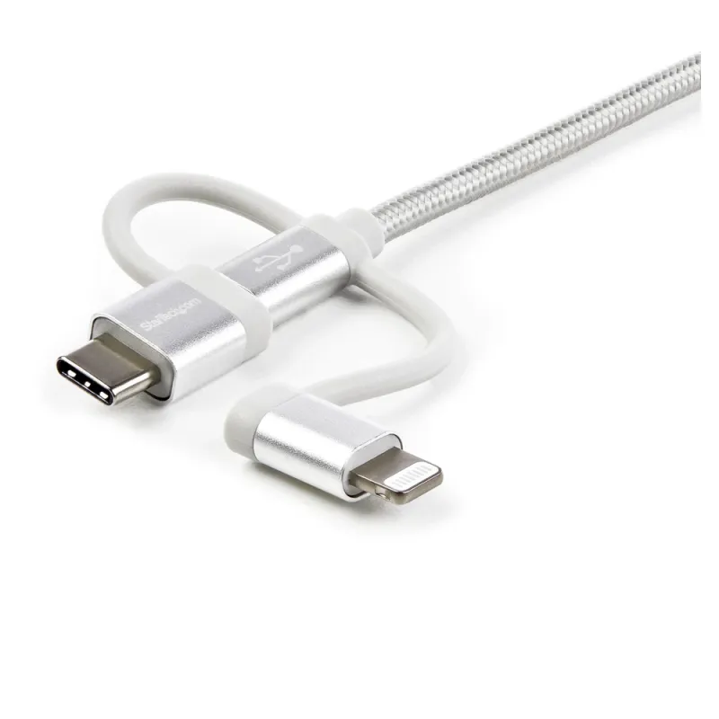 Cable StarTech.com - USB a USB-C / Micro USB / Lightning - 1M - LTCUB1MGR