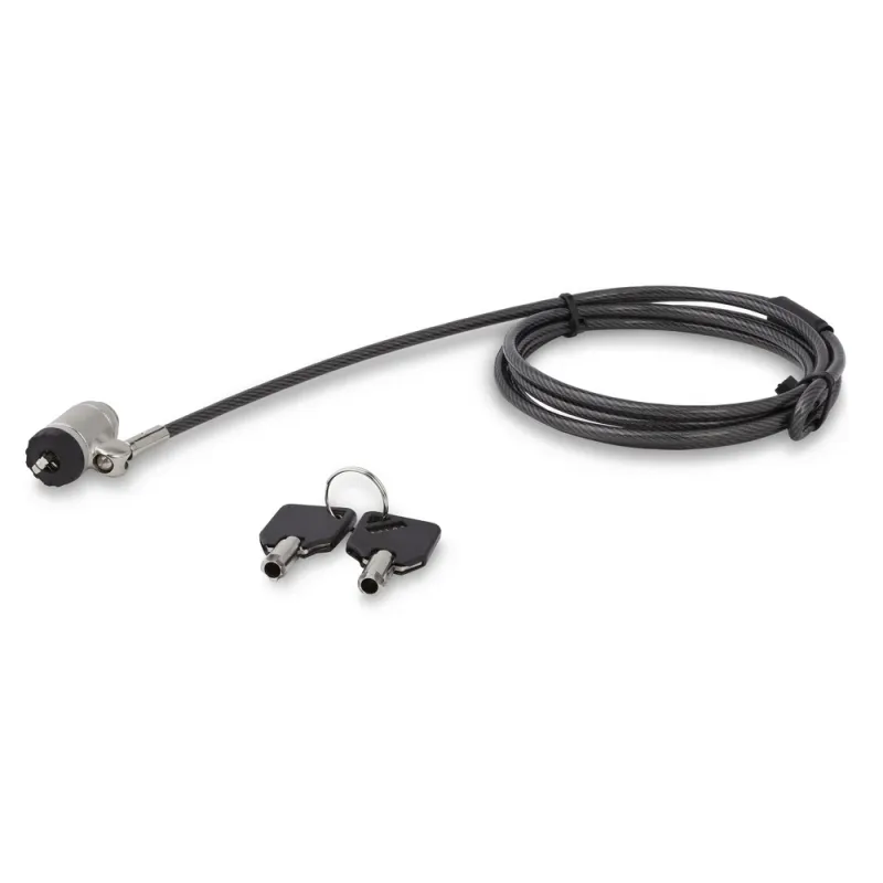 Cable de Seguridad Portátil StarTech.com LTLOCKKEY - Con Llave - Con Traba de Ranura - Tipo K - Cable de Acero - 2 Mts - LTLOCKKEY