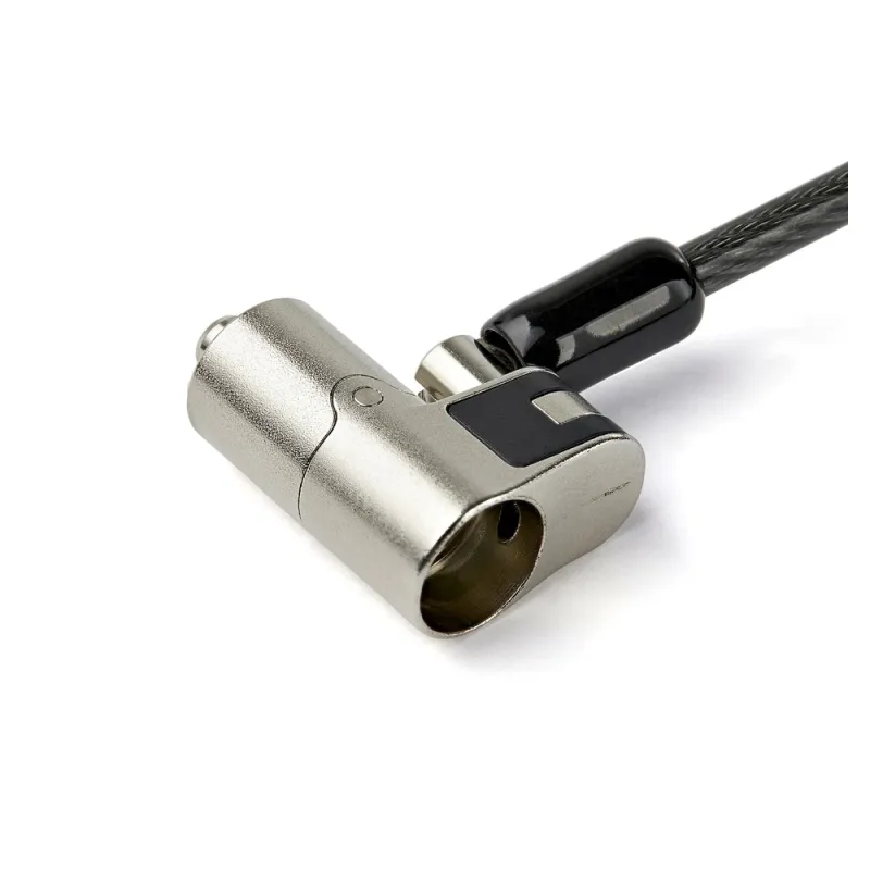 Candado Antirrobo StarTech.com LTULOCKKEY - 2m - Ranuras K/Nano/Wedge - Negro - LTULOCKKEY