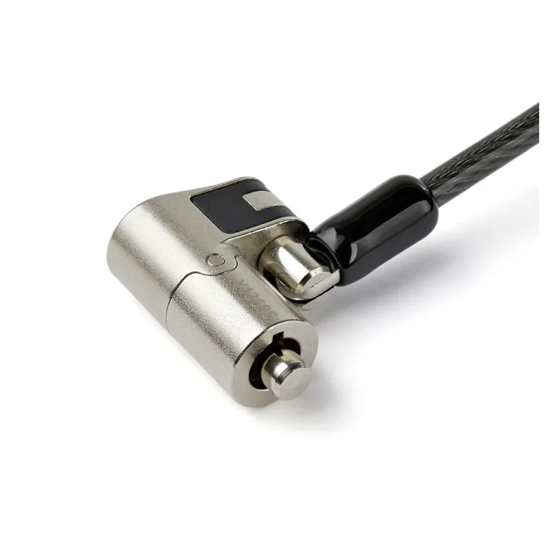 Candado Antirrobo StarTech.com LTULOCKKEY - 2m - Ranuras K/Nano/Wedge - Negro - LTULOCKKEY