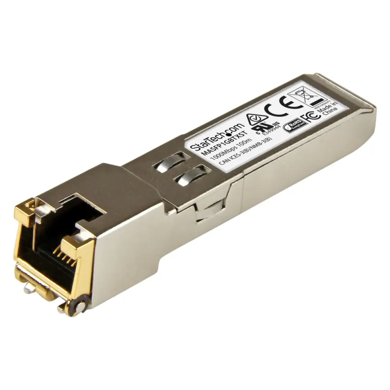 Transceptor StarTech.com SFP - RJ-45 - 100BASE-TX - MASFP1GBTXST