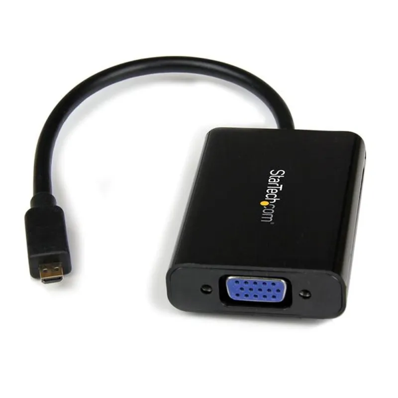 Convertidor StarTech.com - Micro HDMI a VGA - Con Audio - MCHD2VGAA2