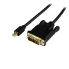 Cable Adaptador de Vídeo StarTech.com - Mini DisplayPort a DVI- - 1.8m - Activo - Negro - MDP2DVIMM6BS