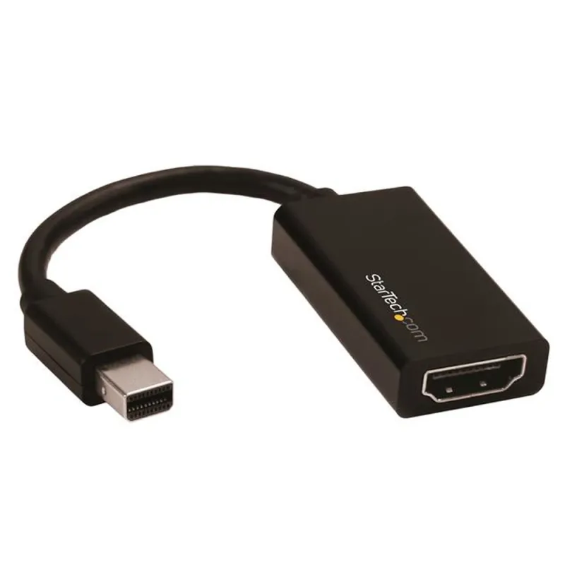 Adaptador de Vídeo StarTech.com - Mini DisplayPort a HDMI - 4K - 60Hz - Negro - MDP2HD4K60S
