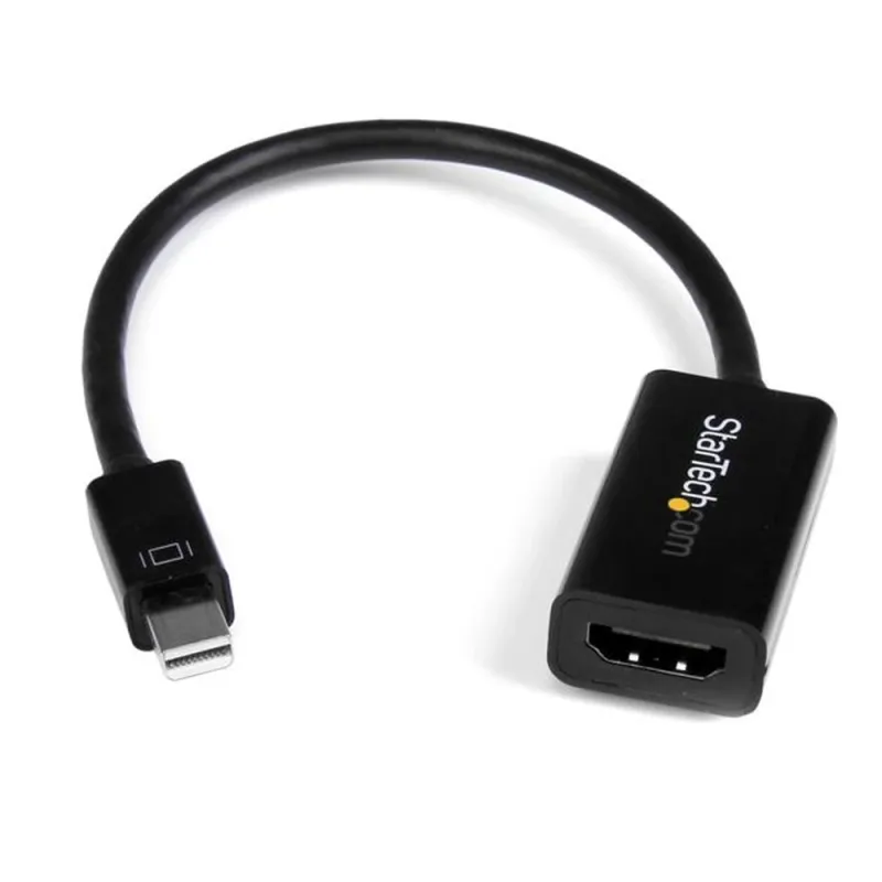 Adaptador de Vídeo StarTech.com - Mini DisplayPort a HDMI - 4K - Activo - Negro - MDP2HD4KS